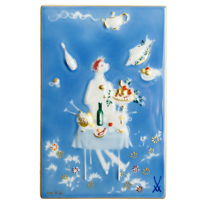 楽天市場】マイセン (Meissen) 陶画 青のメルヘン 魔法の食卓 930007 