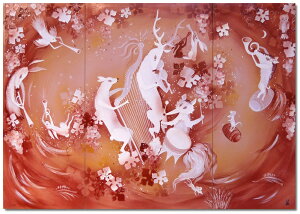 �}�C�Z�� (Meissen) ���� NO.495 �����B�̉��y�� 70cm×40cm(*����3������)�y�Ӓ菑�t���z