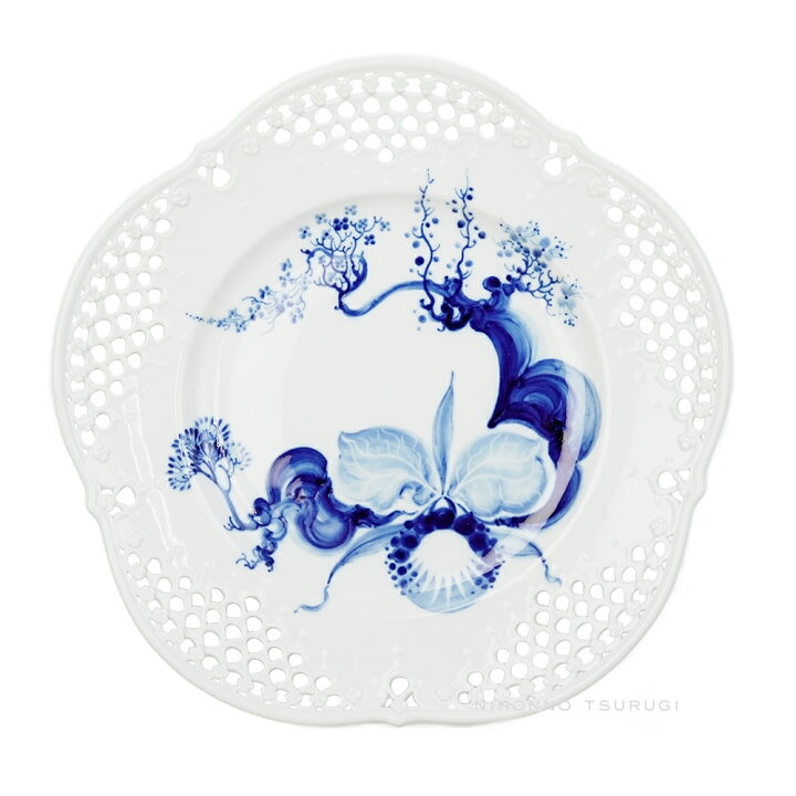 楽天市場】マイセン (Meissen) ブルーオーキッド レースプレート 24cm 