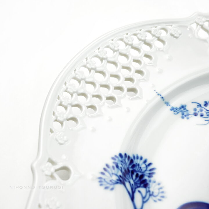 楽天市場】マイセン (Meissen) ブルーオーキッド レースプレート 24cm 