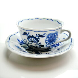 【P15倍★21周年記念感謝祭限定11/14 20:00-12/1 9:59】 カールスバード ブルーオニオン (Carlsbad Blue Onion) ティーカップ＆ソーサー 200ml