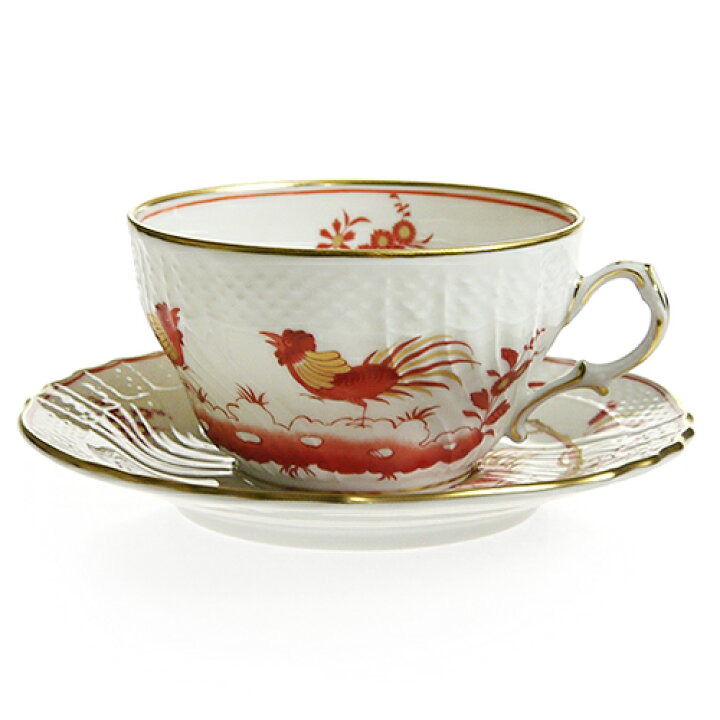 楽天市場】ジノリ1735 レッドコック ティーカップ＆ソーサー 240ml 