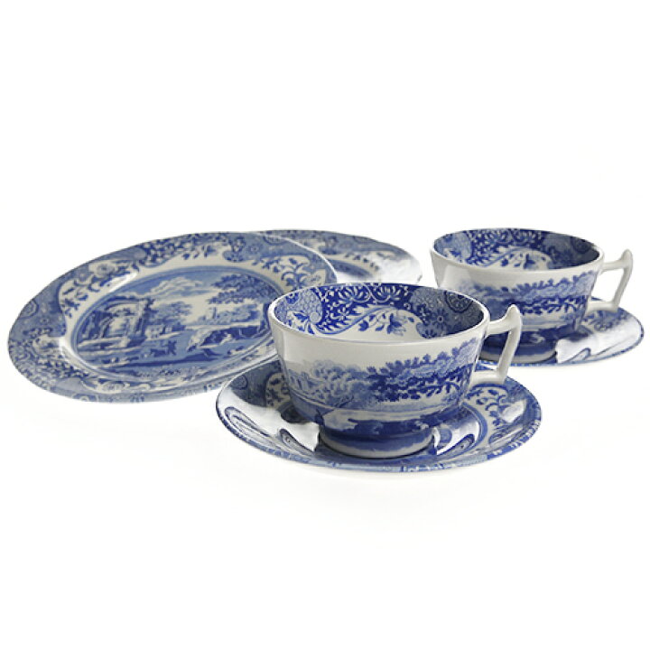 楽天市場】スポード (Spode) ブルーイタリアン ペア ティーセット （2 