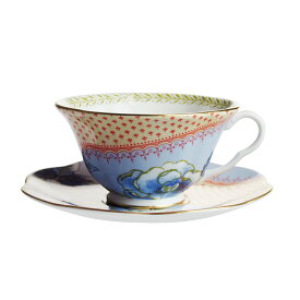 ウェッジウッド (WEDGWOOD) バタフライブルーム ティーカップ＆ソーサー ブルー