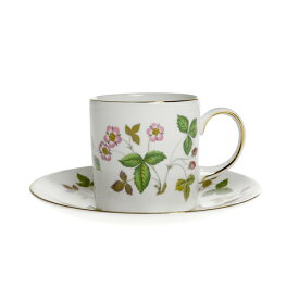 ウェッジウッド (WEDGWOOD) ワイルドストロベリー コーヒーカップ＆ソーサー キャン ブランドBOX付き