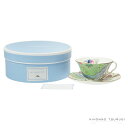 【マラソン特価】 ウェッジウッド (WEDGWOOD) バタフライブルーム ティーカップ＆ソーサー グリーン