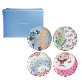 ウェッジウッド (WEDGWOOD) バタフライブルーム プレート 20cm 4枚セット