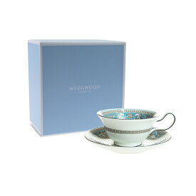 【P15倍★21周年記念感謝祭限定11/14 20:00-12/1 9:59】 ウェッジウッド (WEDGWOOD) フロレンティーンターコイズ ティーカップ＆ソーサー ピオニー