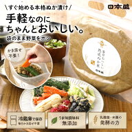 【500円クーポン配布 LINEお友だち登録で】ぬか床 熟成 糠床 うま味調味 無添加 スタンド パック 国産 10…
