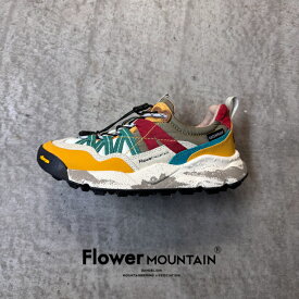 【初回返品・サイズ交換送料無料】正規取扱店Flower MONTAIN フラワーマウンテンIWANO2 イワノ2　10周年FM100035　Yellow-Teal-Rust　イエローメンズ　レディース　防水　アウトドアファッション　トレッキング　ビブラム　vibram　オリジナルソール