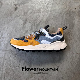 【初回返品・サイズ交換送料無料】正規取扱店Flower MOUNTAIN　フラワーマウンテンYAMANO3　ヤマノ3　FM63908　Yellow　イエロー　ウィリアムモリスメンズ　レディース　アウトドアファッション　軽量　タウンスニーカー　マルチカラー　春　夏