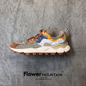 【初回返品・サイズ交換送料無料】正規取扱店Flower MOUNTAIN　フラワーマウンテンYAMANO3　ヤマノ3FM63823　Brown-Smoke green　ブラウン　グリーン　メンズ　レディース　アウトドアファッション　軽量　タウンスニーカー　マルチカラー　春　夏