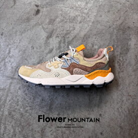 【初回返品・サイズ交換送料無料】正規取扱店Flower MOUNTAIN　フラワーマウンテンYAMANO3　ヤマノ3FM63766　Pala yellow-L.Brown　イエロー　ライトブラウンレディース　アウトドアファッション　軽量　タウンスニーカー　マルチカラー　春　夏