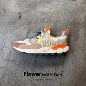 【初回返品・サイズ交換送料無料】正規取扱店Flower MOUNTAIN　フラワーマウンテンYAMANO3　ヤマノ3FM63756　L.Brown gray stripes　ライトブラウン　グレーメンズ　レディース　アウトドアファッション　軽量　タウンスニーカー　マルチカラー　春　夏