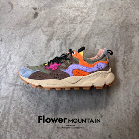 【初回返品・サイズ交換送料無料】正規取扱店Flower MOUNTAIN　フラワーマウンテンYAMANO3　ヤマノ3FM63216　カーキマルチメンズ　レディース　アウトドアファッション　軽量　タウンスニーカー　マルチカラー　春　夏