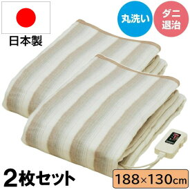 【2枚セット】 【送料無料】 電気掛敷き毛布 あったか グッズ 暖房 掛敷兼用電気毛布 NA-013K 電気しき毛布 電気かけ毛布 電気掛け敷き毛布 寒い冬の必需品 敷き毛布掛け毛布どちらにも使える電気毛布 電気掛敷毛布 冷え対