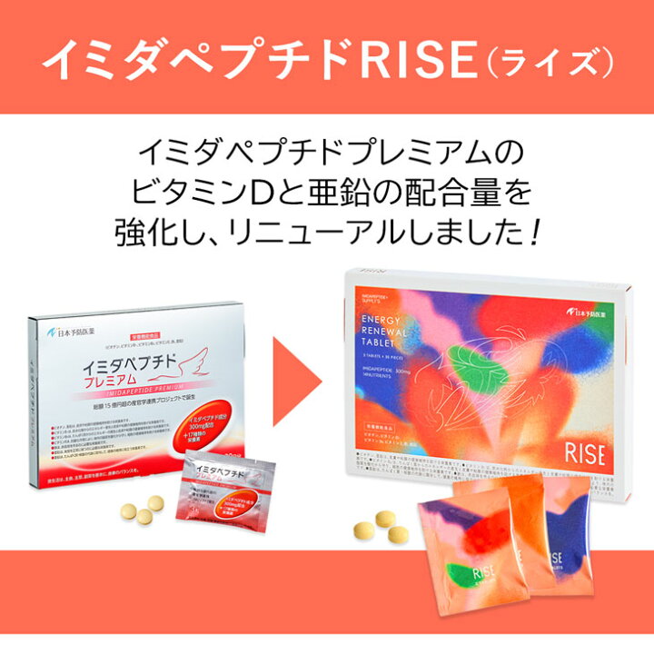 楽天市場】【セット割】イミダペプチド (ソフトカプセル90粒＋RISE 