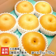【贈答用】土田農園の日本梨 新潟県産 豊水「3kg」or「5kg」or「10kg」【豊水梨】【9月上旬頃から順次発…
