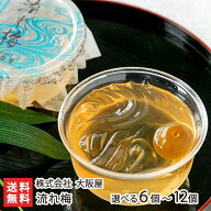 新潟涼菓 流れ梅 選べる 6個入り 〜 12個入り 大阪屋 国産の梅果汁 くずきり風のゼリー 和菓子 老舗 新潟…