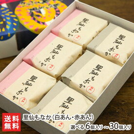 新潟銘菓 里仙もなか（白あん・赤あん）6個入 〜 30個入 株式会社里仙 最中 白餡 赤餡 老舗の和菓子 無添加製法 新潟県 生産者直送 お取り寄せ ギフト プレゼント 贈り物