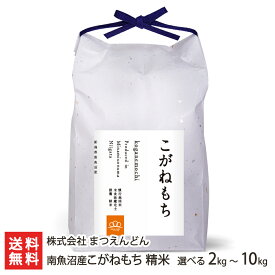 【令和7年度米】南魚沼産こがねもち 精米 選べる 2kg 5kg 10kg 株式会社 まつえんどん 新潟県産 産地直送 コガネモチ もち米 餅米 糯米 もち米の王様 おこわ お赤飯 おはぎ 和菓子 新潟県 生産者直送 お取り寄せ ギフト プレゼント 贈り物 送料無料 お歳暮