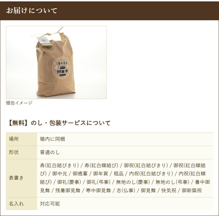 楽天市場】令和6年度産米 棚田米 岩船産コシヒカリ「タカネノ山棚田米 