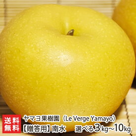 【贈答用】南水「3kg」or「5kg」or「10kg」ヤマヨ果樹園の日本梨【南水梨】【新潟県産梨/なし/ナシ/和梨】【お土産/手土産/ギフトに！贈り物】【送料無料】