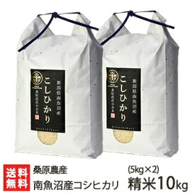 【令和5年度米】南魚沼産 桑原農産のコシヒカリ 精米 10kg（5kg×2） 桑原農産【白米/うるち米/こしひかり/新潟県産/魚沼産】【お土産/手土産/プレゼント/ギフトに！贈り物】【送料無料】 父の日 お中元