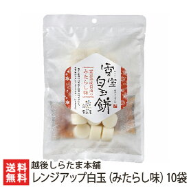 雪室貯蔵のレンジアップ白玉（みたらし味）170g×10袋入 越後しらたま本舗【しらたま/白玉餅/白玉団子/雪室熟成/カット白玉/和スイーツ/おやつ】【ギフトに！贈り物・内祝いに！のし（熨斗）無料】【お土産/手土産/プレゼント/ギフトに！贈り物】【送料無料】 父の日 お中元