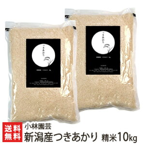 【令和7年度新米】新潟産つきあかり 精米10kg(5kg×2)【精白米/うるち米/新潟県産/新潟米/指導農業士/真空パック】【送料無料】