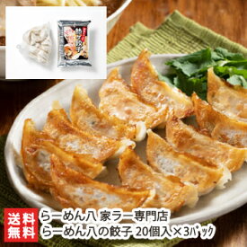 らーめん八の餃子 20個入×3パック らーめん八 家ラー専門店 生産者直送 送料無料【新潟直送計画 中華料理 餃子 ギョウザ ギョーザ ぎょうざ おうちごはん 惣菜】