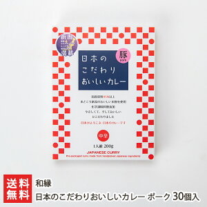 日本のこだわりおいしいカレー ポーク 30個入り 和縁 【代金引換決済不可】【新潟県産米粉/レトルト】【お土産/手土産】【送料無料】