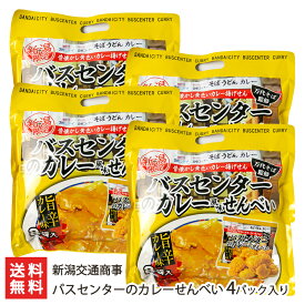 バスセンターのカレーせんべい「2パック入り」or「4パック入り」新潟交通商事 【代金引換決済不可】【新潟市民/ソウルフード/米菓/栗山米菓/揚げせんべい/おせんべい/センベイ/煎餅/おかき】【お土産/手土産】【送料無料】 父の日 お中元