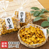 カレー豆「3袋入り」or「6袋入り」or「12袋入り」 浅草屋産業 【代金引換決済不可】【そら豆/晩酌/お茶菓…