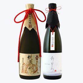 日本酒 飲み比べ 純米大吟醸【桃園の誓い】×純米大吟醸【おかみ】720ml×2本セット 母の日 退職祝い ギフト プレゼント 男性 女性 上司【 新潟地酒 内祝い お返し 結婚祝い 出産祝い 贈り物 お酒 送料無料 】【あす楽】