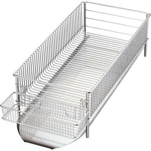 ラバーゼ 水切りかご スリム(横置きタイプ) 3点セット DLM-8775