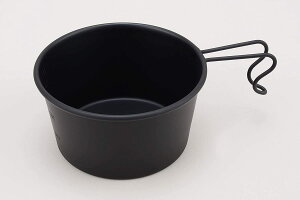 「 18-8ステン ブラック 深型シェラカップ 600ml 目盛付 」 燕三条製 アウトドア食器