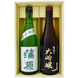 日本酒 越後の大吟醸 と 新潟の地酒 蒲原 純米吟醸 緑 飲み比べ 720ml×2本 ギフトセット 送料無料【日本酒/地酒/新潟/ギフト/プレゼント/誕生日/お祝い/内祝/お父さん/父の日/敬老の日/退職/還暦/喜寿】