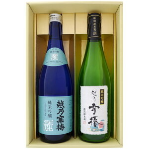 日本酒 越乃寒梅と新潟の地酒 越乃雪椿 飲み比べギフトセット 720ml×2本 越乃寒梅 灑 純米吟醸 越乃雪椿 純米吟醸 花 720ml×2 本 送料無料【日本酒/地酒/新潟/ギフト/プレゼント/誕生日/お祝い/