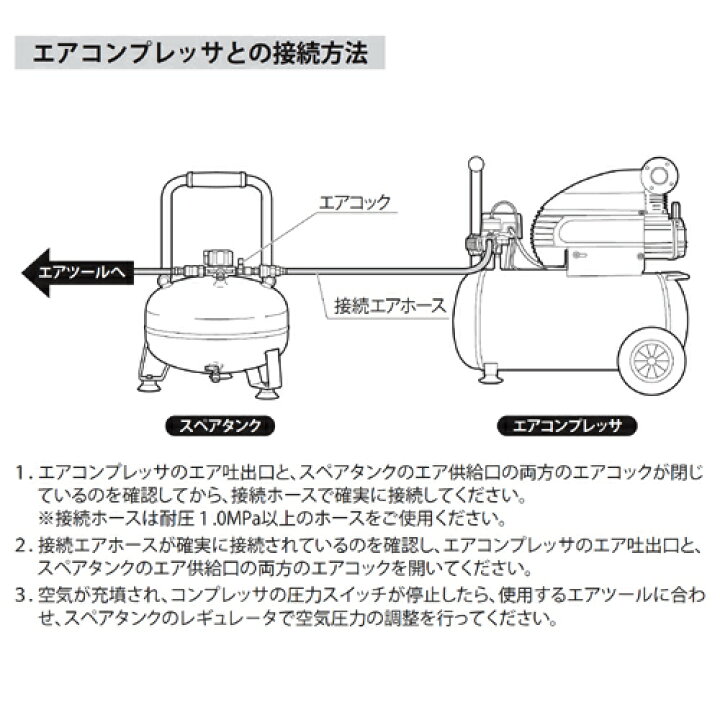 楽天市場 エントリーでポイント10倍 スペアタンク St 8pa タンク容量8l パオック Paock エアタンク 補助タンク サブタンク 予備 タンク エアーサブタンク コンプレッサ 新潟精機