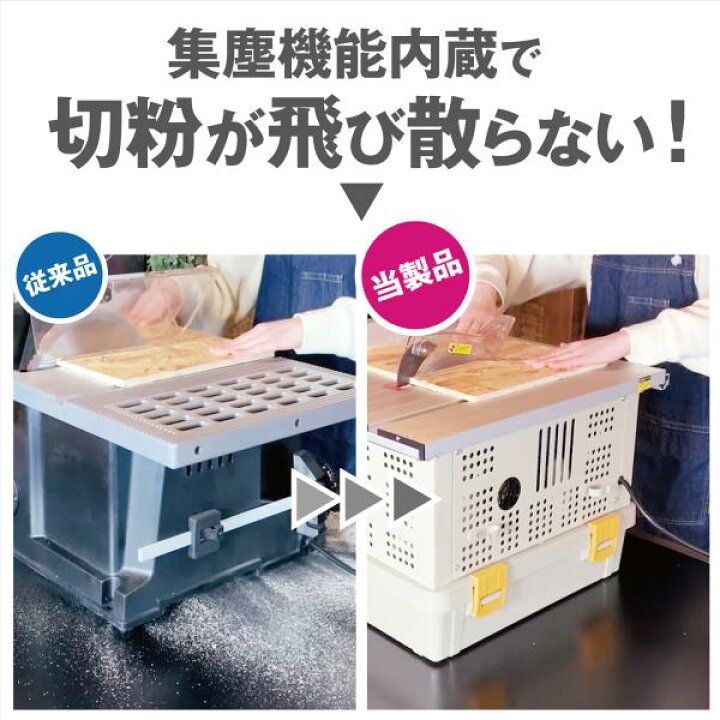 楽天市場】☆マラソン期間中P5倍 ☆ 集塵機能付テーブルソー TBS-165DC 