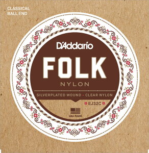 D'Addario FOLK NYLON EJ-32C NVbNM^[ 1Zbg