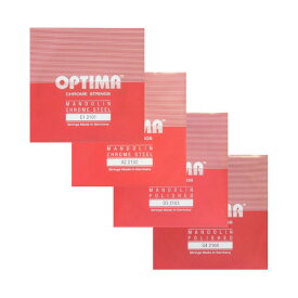 マンドリン弦 OPTIMA オプティマ レッド ノーマルテンション 1セット(8本入り）