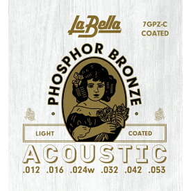La Bella 7GP-C Phospher Bronze Coated アコースティックギター弦 1セット