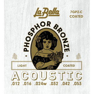 La Bella 7GP-C Phospher Bronze Coated �A�R�[�X�e�B�b�N�M�^�[�� 1�Z�b�g