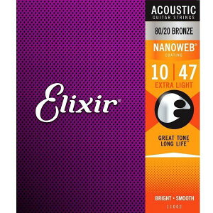 Elixir #11002 NANOWEBR[eBO 80/20uY Extra Light 10-47 AR[XeBbNM^[
