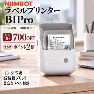 ラベルプリンター NIIMBOT B1Pro スマホ対応 テプラ niimbot 感熱ラベルライター 20～50mm幅対