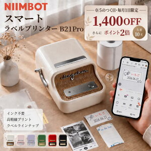 ラベルプリンター NIIMBOT B21Pro スマホ対応 テプラ niimbot ラベルプリンター 20～50mm幅対