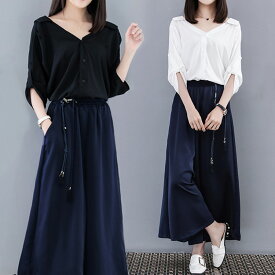 楽天市場 ガウチョパンツ サイズ S M L 4l トップス レディースファッション の通販