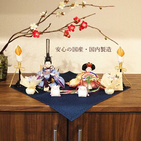 【送料無料】雛人形 コンパクト おしゃれ かわいい 袱紗 簡単 日本製 国内製造 初節句 西陣織 おひなさま 親王飾り 女の子 ひとつひとつ手づくり 贈りもの ギフト プレゼント 桃の節句 季節飾り 虹暦 袱紗シリーズねこ 着せ付け人形 親王飾り 孫 hina-z15g